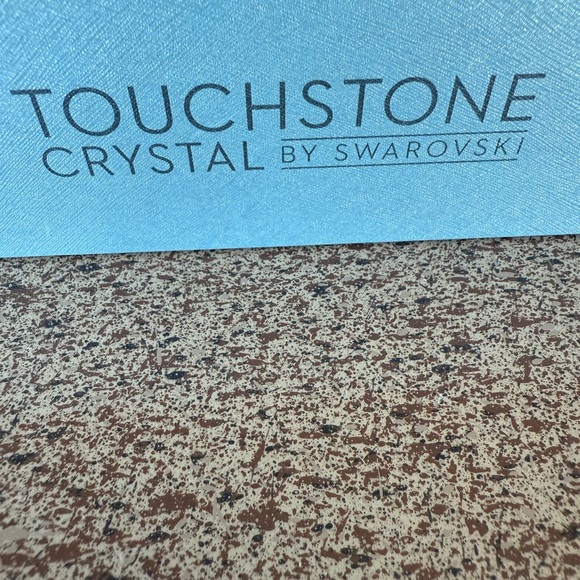 Touchstone Crystal Gold Necklace with Silver Accents - Picture 4 of 4